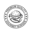 image with burger vector image