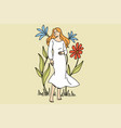 natural beauty and nature concept vector image