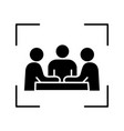 partners investors businessmen glyph icon vector image