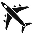 airplane icon black air force symbol flight sign vector image vector image