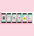 template social networks vector image