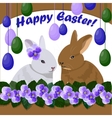 happy easter greeting card vector image