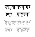 paint dripping liquid honey flows current oil vector image