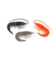shrimp set vector image