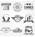 summer time set tourist agency travel around vector image