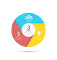 circle template for infographics vector image