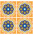 mexican talavera tiles seamless design vector image