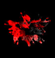 color water splash on black background eps10 vector image
