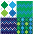 argyle design set vector image
