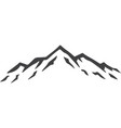hand drawn mountain vector image