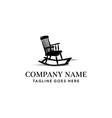 rocking chair furniture logo vector image