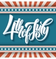 4th of july dn american independence typography vector image vector image