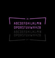 decorative sans serif font vector image vector image