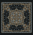 ornament bandana print traditional vector image