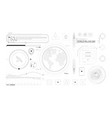set of infographic elements about satellite vector image vector image