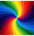 rainbow colorful warped stripes background vector image