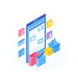 concept of online shop vector image