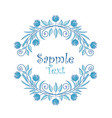 flowers frame vector image