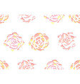 seamless texture with gentle succulents cut out vector image