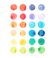 watercolor paints palette vector image