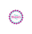 happy womans day template vector image vector image