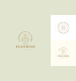 line logos emblems design templates set vector image
