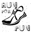 sport shoes typography design vector image