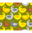 chicken seamless pattern farm many colored vector image