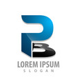 initial letter pb logo concept design symbol vector image