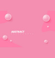 pink spheres of balls on coral background vector image vector image