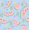watermelon seamless pattern vector image