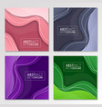 colorful liquid and geometric background vector image vector image