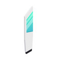 isometric promotion stand vector image vector image