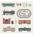 train set vector image vector image