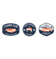 fishing club logo vector image