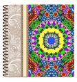 design of spiral ornamental notebook cover vector image