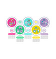 health care infographic template vector image vector image