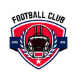 american football emblem template design element vector image