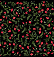 floral seamless pattern flower background spring vector image