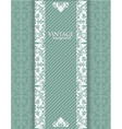 vintage green background vector image