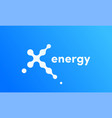 x energy technology sport icon vector image vector image