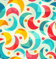 colored semicircle seamless pattern with glass vector image
