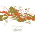 floral background vector image
