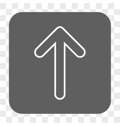Rounded arrow up square button Royalty Free Vector Image