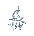 boho dreamcatchers with feathers and arrow dream vector image