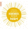 cute summer card with ornament sun vector image
