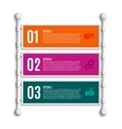 options banners steps vector image vector image