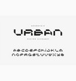 urban futuristic font design vector image vector image