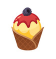 delicious ice cream vector image vector image