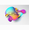 fluid shape layout isolated template set vector image vector image